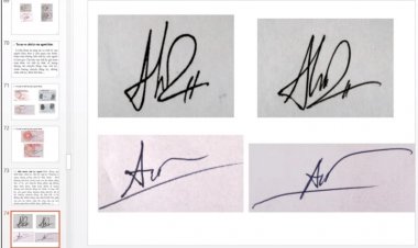 Nhận dạng chữ viết, chữ ký, con dấu  trong tài liệu, giấy tờ