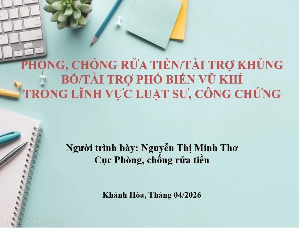 Hội thảo Pháp luật về phòng, chống rửa tiền