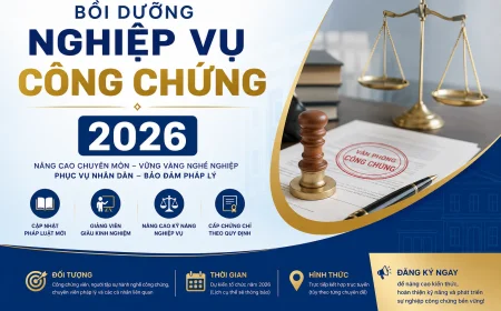 Bồi dưỡng nghiệp vụ Công chứng 2026